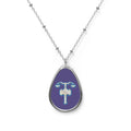 God of Justice - Tyr - D&D TTRPG Holy Symbol Necklace - One Size / Silver - Accessories