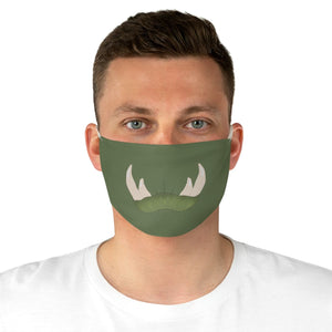 Green Orc Mouth Fabric Face Mask - One size - Accessories