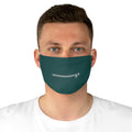 Green Zipper Mouth Fabric Face Mask - One size - Accessories