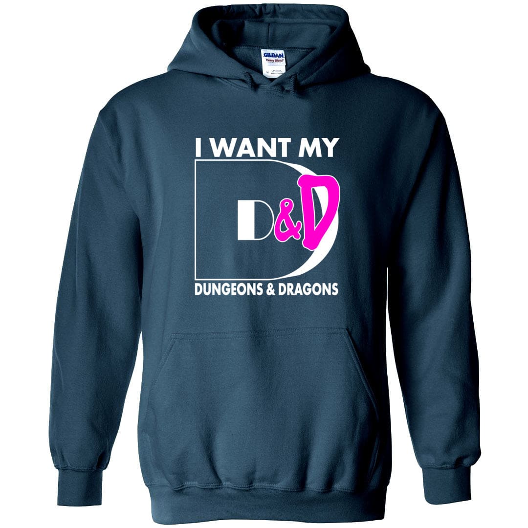 I Want My D&D Unisex Pullover Hoodie - Legion Blue / S