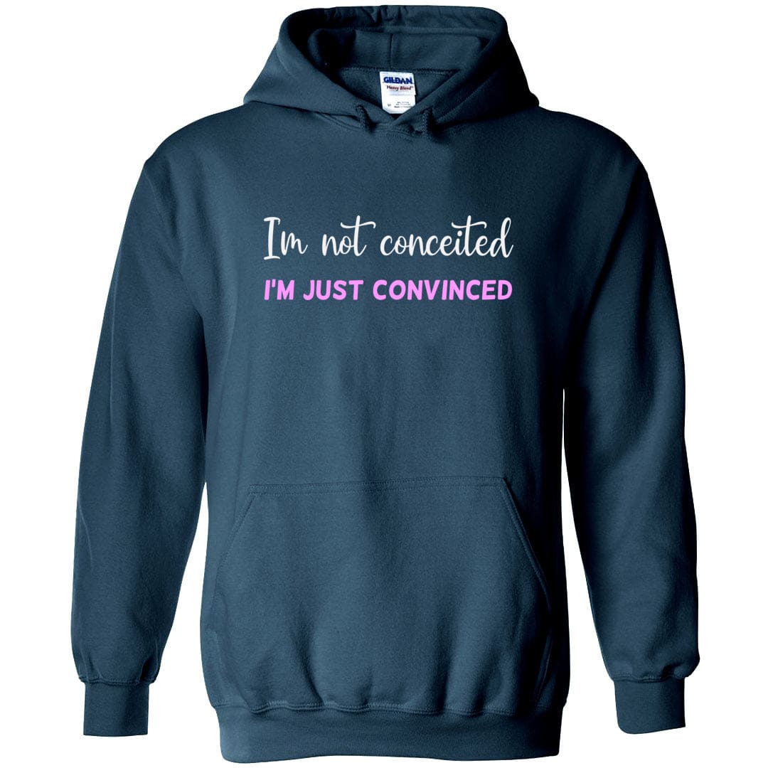 I’m Not Conceited I’m Just Convinced Unisex Pullover Hoodie - Legion Blue / S