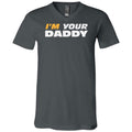I’m Your Daddy Unisex Premium V-Neck Tee - Asphalt / S