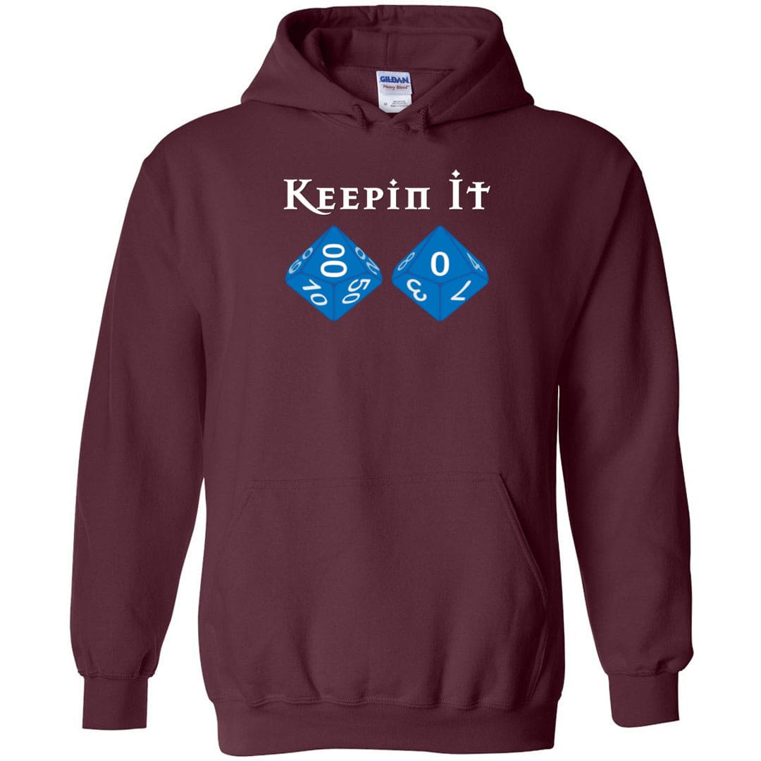Keepin It D100 Unisex Pullover Hoodie - Maroon / S
