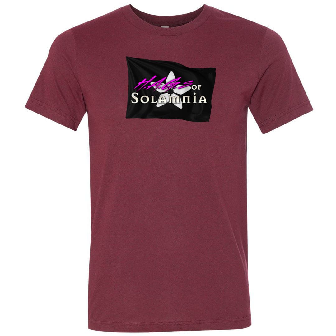 Legacy of Chaos HAG Flag Unisex Premium Tee - Heather Cardinal / XS