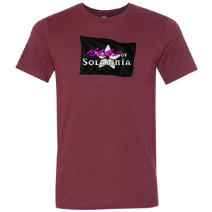 Legacy of Chaos HAG Flag Unisex Premium Tee - Heather Cardinal / XS