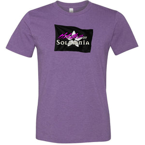 Legacy of Chaos HAG Flag Unisex Premium Tee - Heather Team Purple / XS