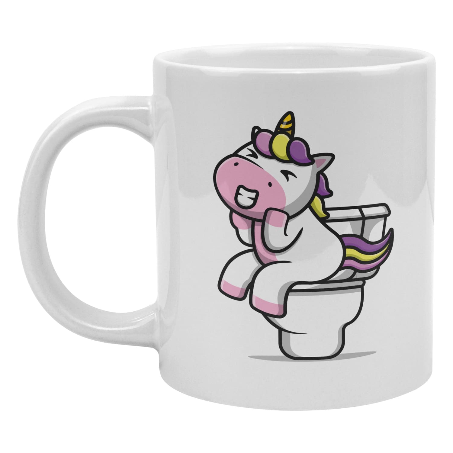 Let Everything Go - Unicorn Poop 20oz White Mug - Full Wrap