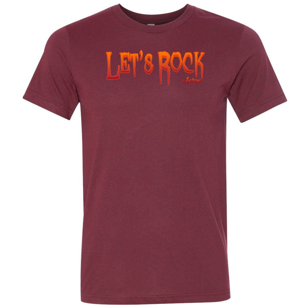 Let’s Rock Unisex Premium Tee - Heather Cardinal / XS