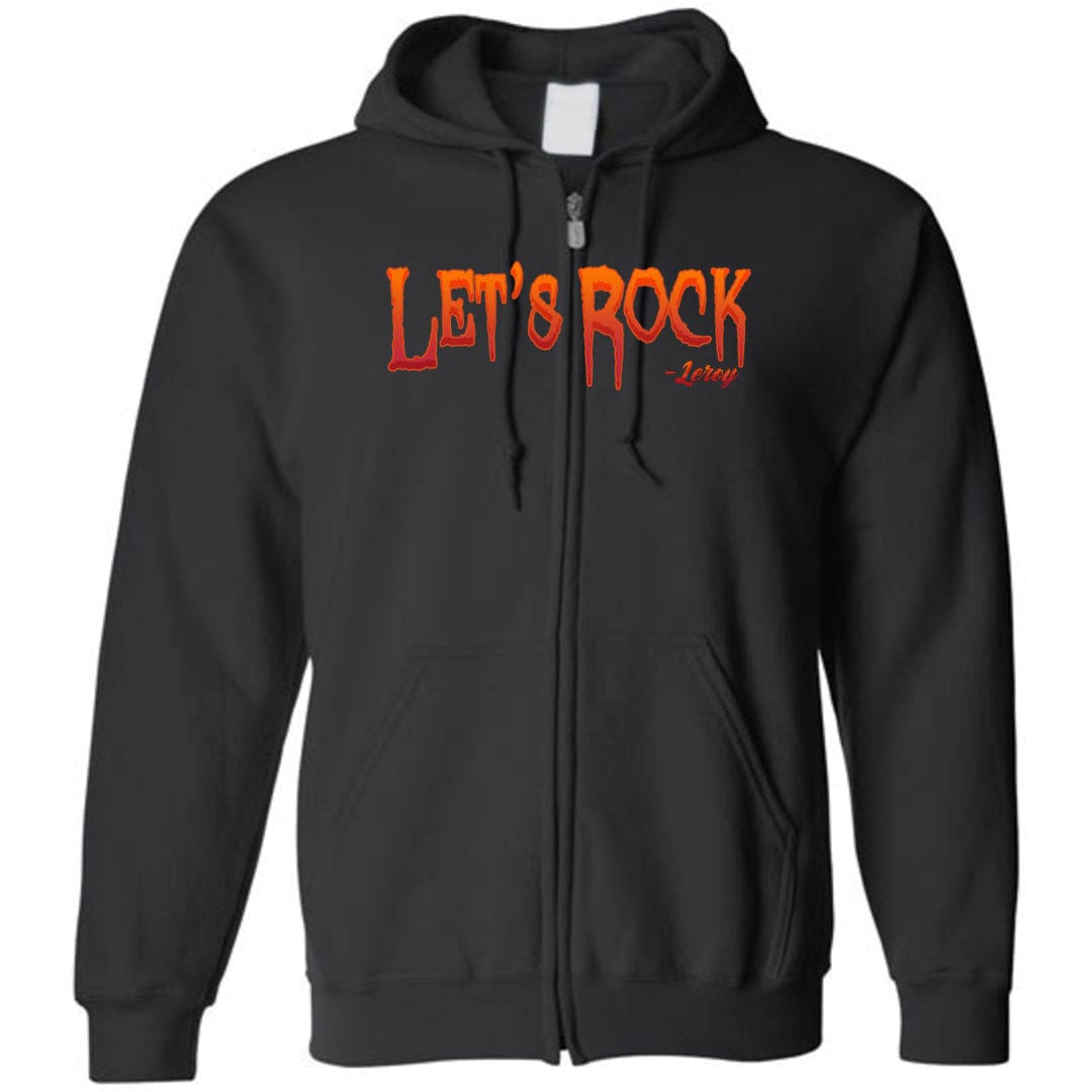 Let’s Rock Unisex Zip Hoodie - Black / S