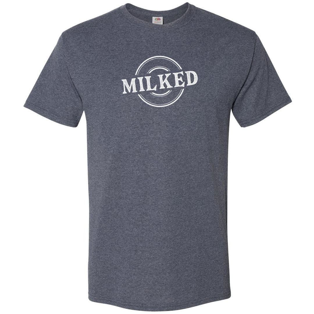 Milked Unisex Classic Tee - Vintage Heather Navy / S