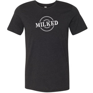Milked Unisex Premium Tee - Black Heather / XS