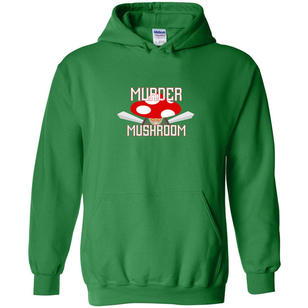 Murder Mushroom Unisex Pullover Hoodie - Irish Green / S