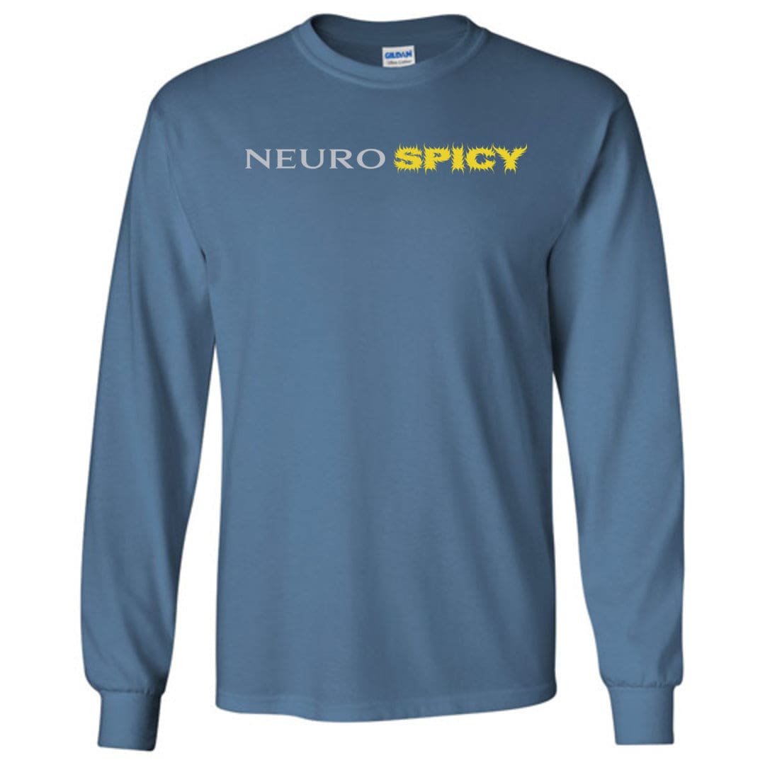 Neuro SPICY Unisex Classic Long Sleeve Tee - Indigo Blue / S