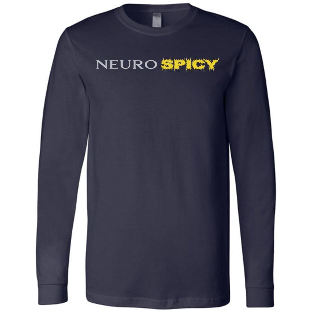 Neuro SPICY Unisex Premium Long Sleeve Tee - Navy / S
