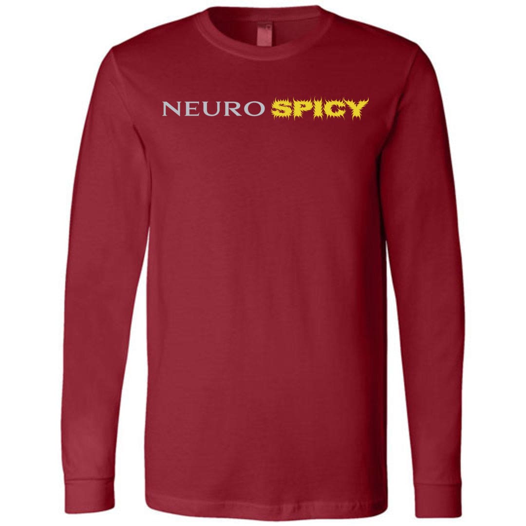 Neuro SPICY Unisex Premium Long Sleeve Tee - Cardinal / S