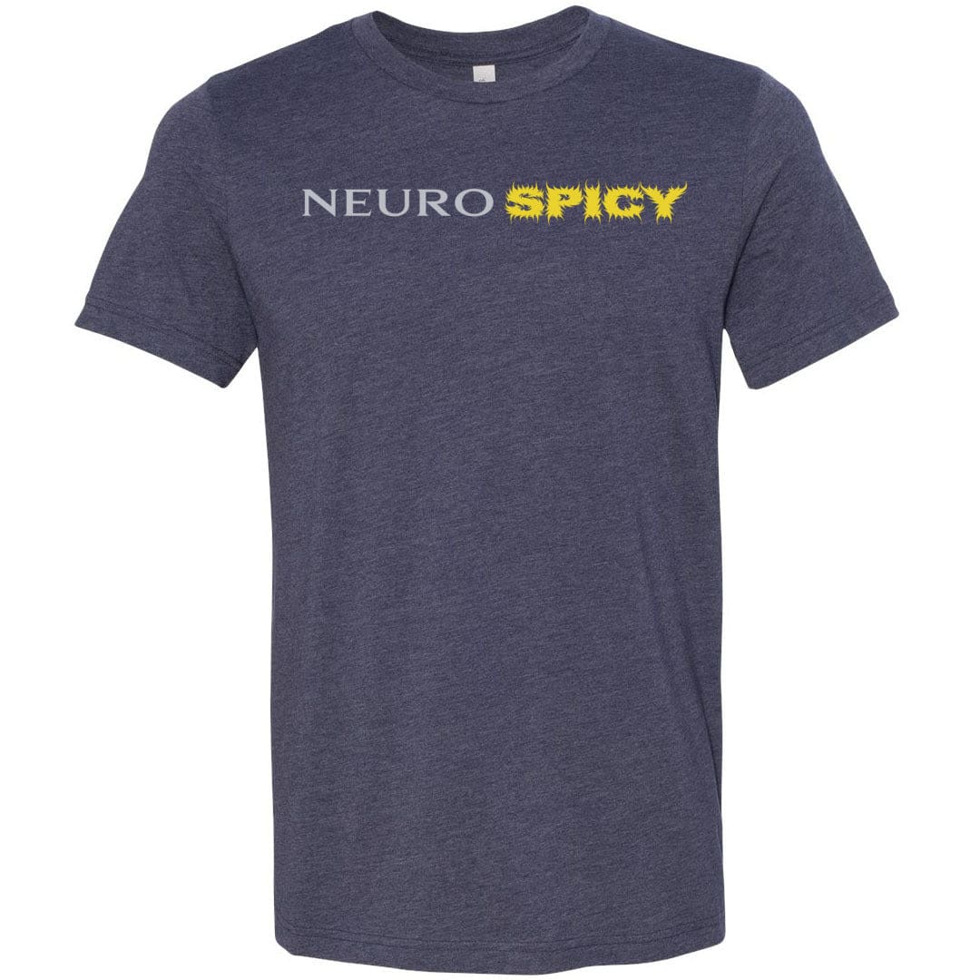 Neuro SPICY Unisex Premium Tee - Heather Midnight Navy / XS