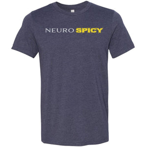 Neuro SPICY Unisex Premium Tee - Heather Midnight Navy / XS