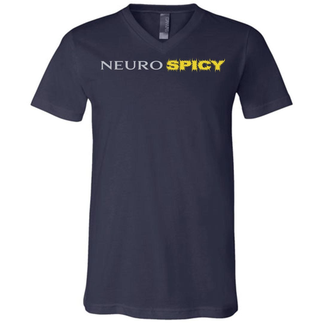 Neuro SPICY Unisex Premium V-Neck - Navy / S