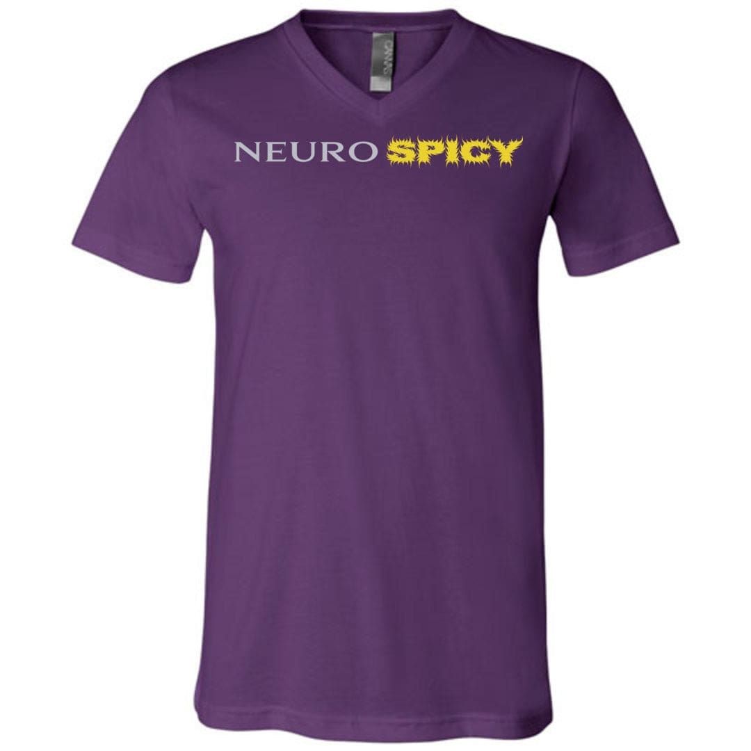 Neuro SPICY Unisex Premium V-Neck - Team Purple / S