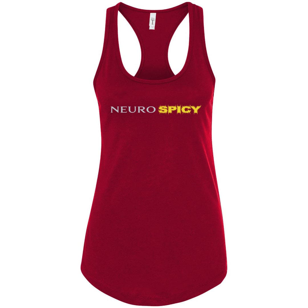 Neuro SPICY Womens Racerback Tank - Scarlet / S