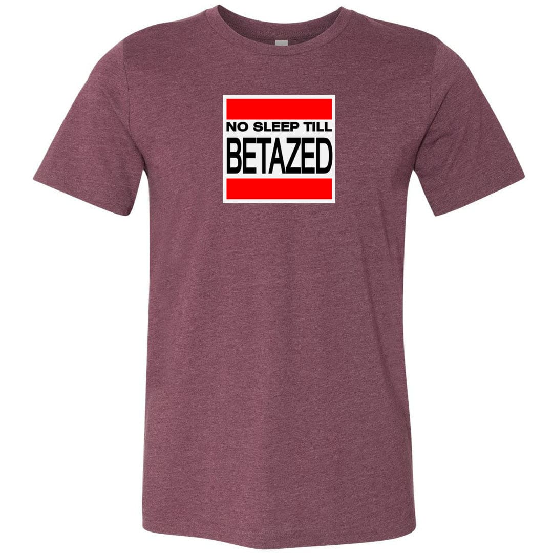 No Sleep Till Betazed Unisex Premium Tee - Heather Maroon / XS