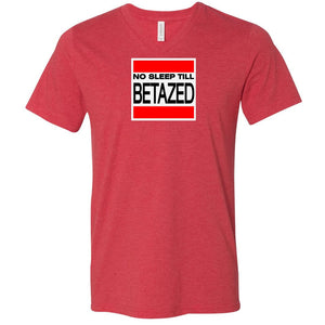 No Sleep Till Betazed Unsiex Premium V-Neck Tee - Heather Red / S