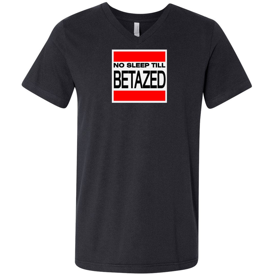 No Sleep Till Betazed Unsiex Premium V-Neck Tee - Vintage Black / S