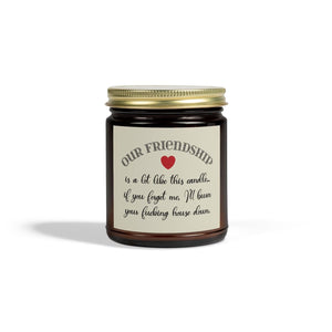 Our Friendship Scented Candle 9oz Midnight Blackberry - 9oz / Amber / Midnight Blackberry - Home Decor