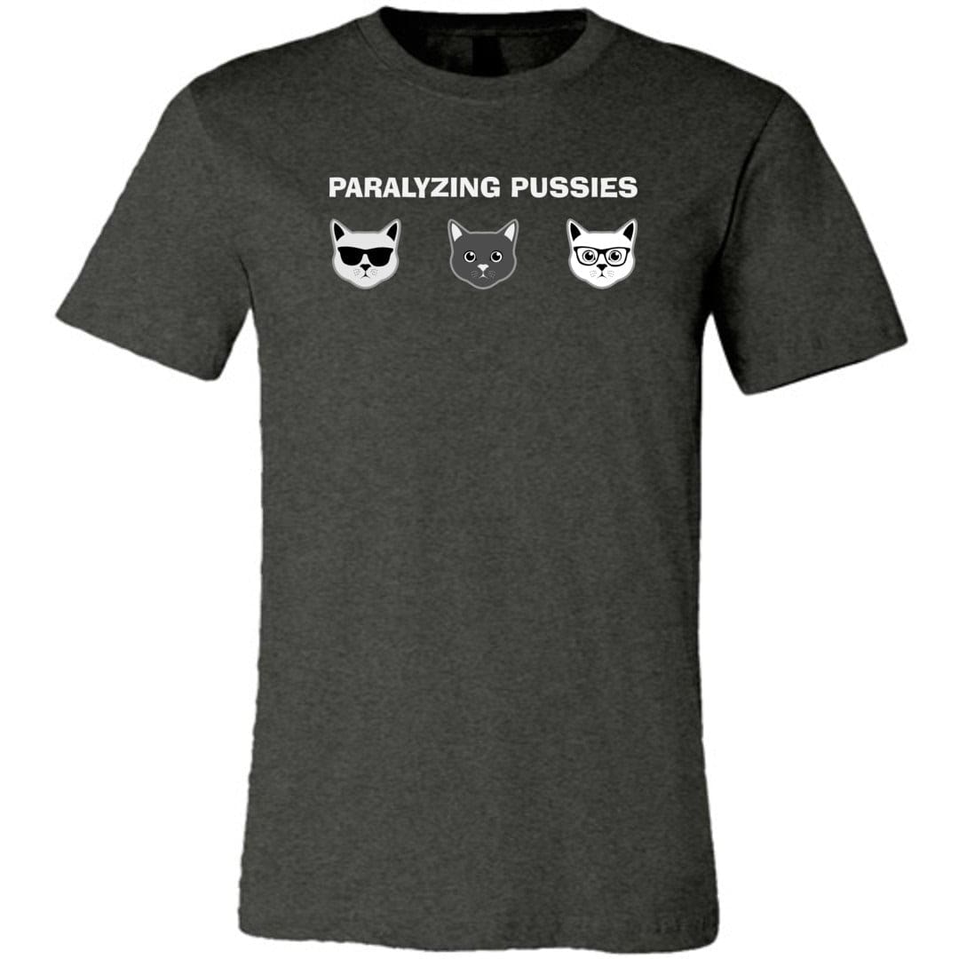 Paralyzing Pussies Mod Unisex Premium Tee - Dark Grey Heather / XS