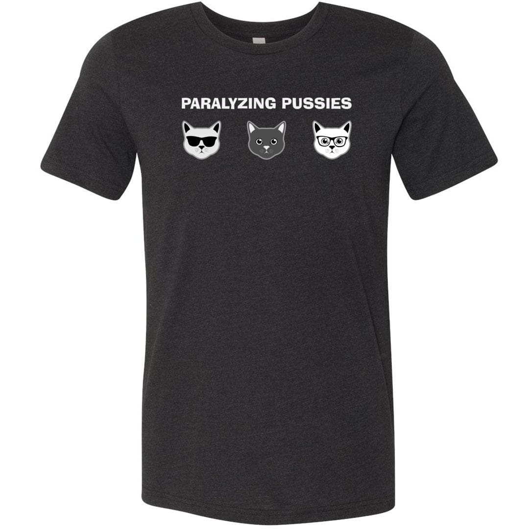 Paralyzing Pussies Mod Unisex Premium Tee - Black Heather / XS