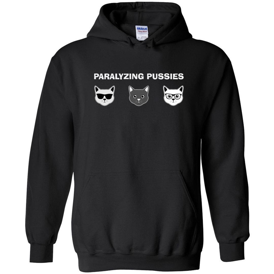 Paralyzing Pussies Mod Unisex Pullover Hoodie - Black / S