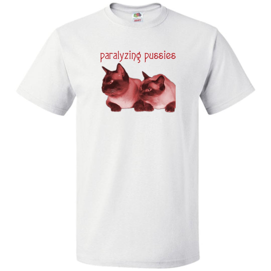 Paralyzing Pussies Siamese Unisex Classic Tee - White / S