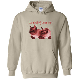 Paralyzing Pussies Siamese Unisex Pullover Hoodie - Sand / S