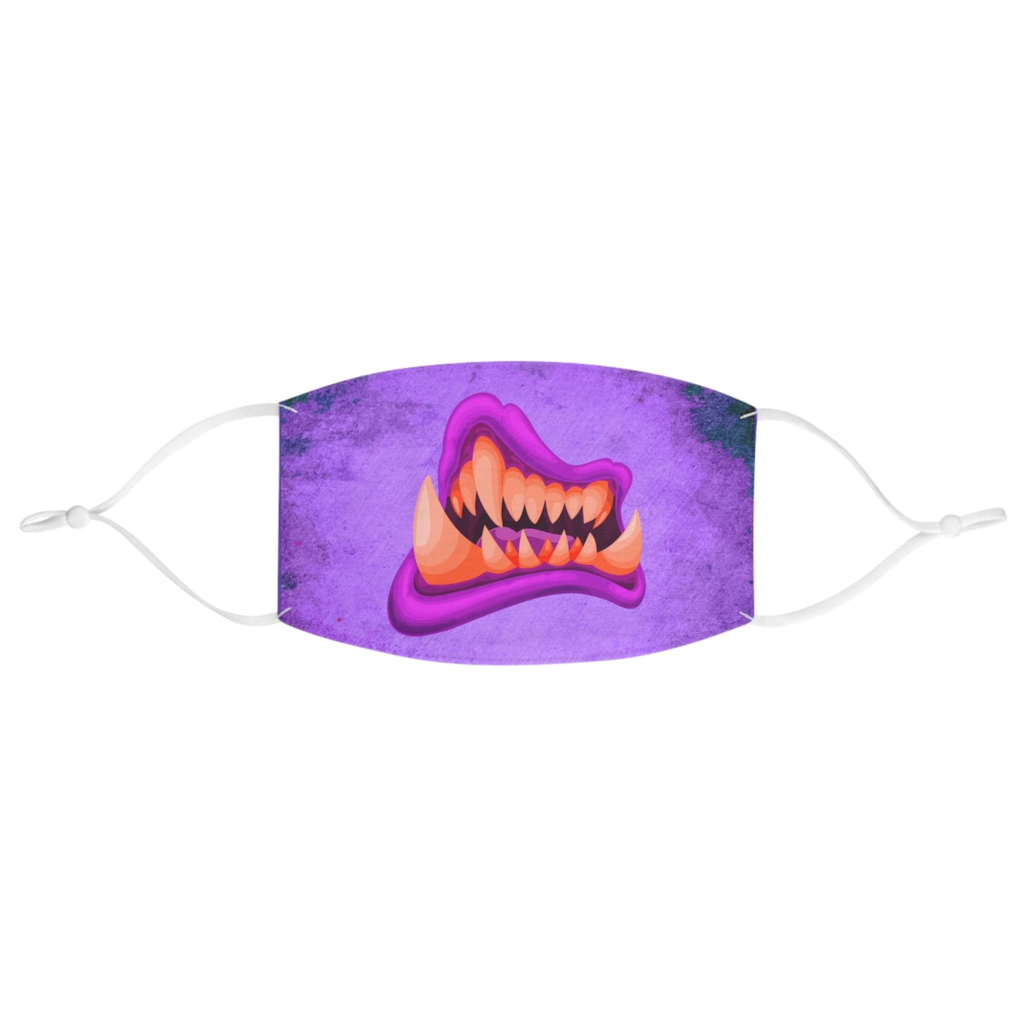 Pink Monster Mouth Fabric Face Mask - One size - Accessories