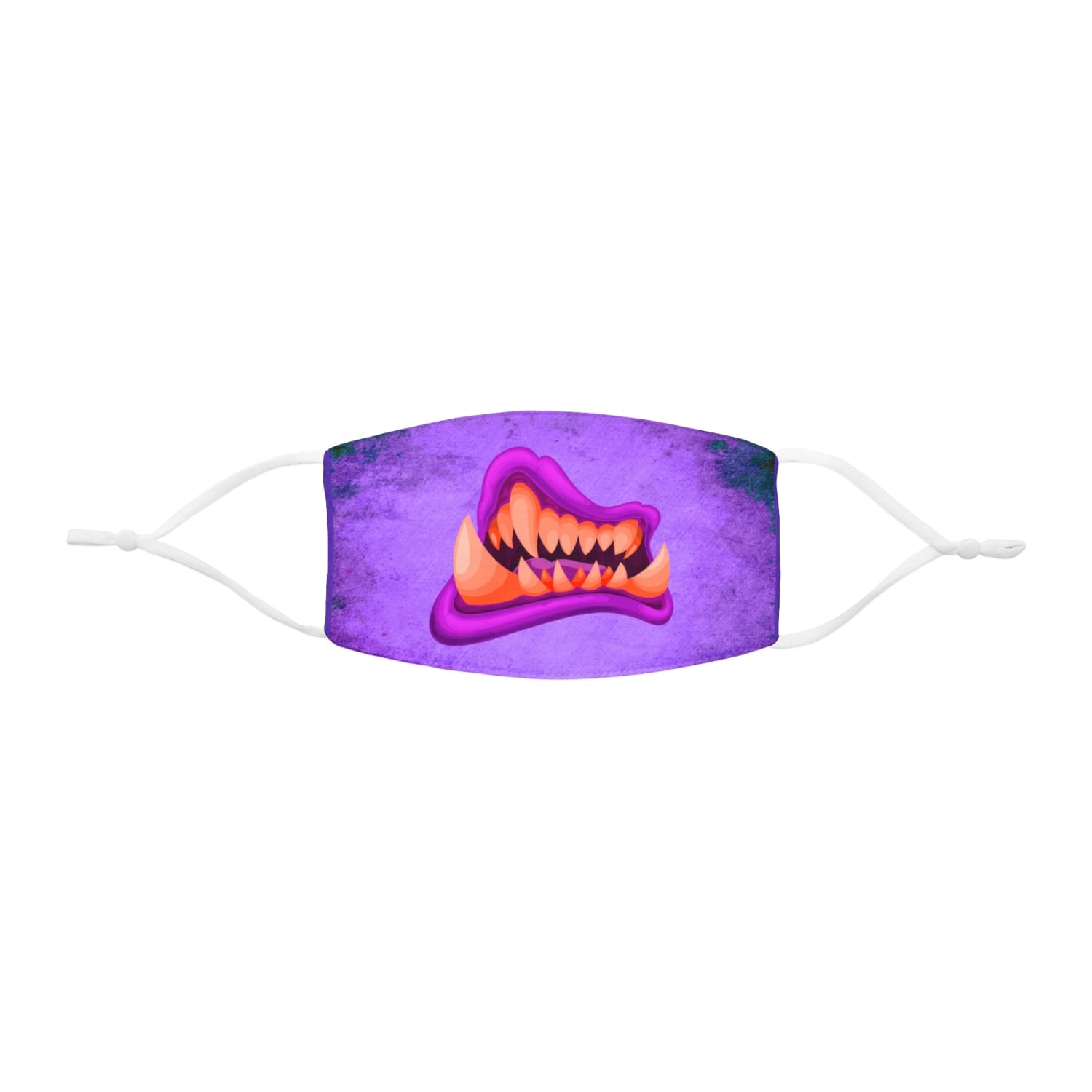 Pink Monster Mouth Snug-Fit Fabric Face Mask - 7.3’’ × 4.5’’ - Accessories