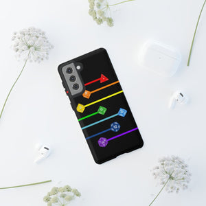 Polyhedral Pride Rainbow Dice PY Tough Phone Case - Phone Case