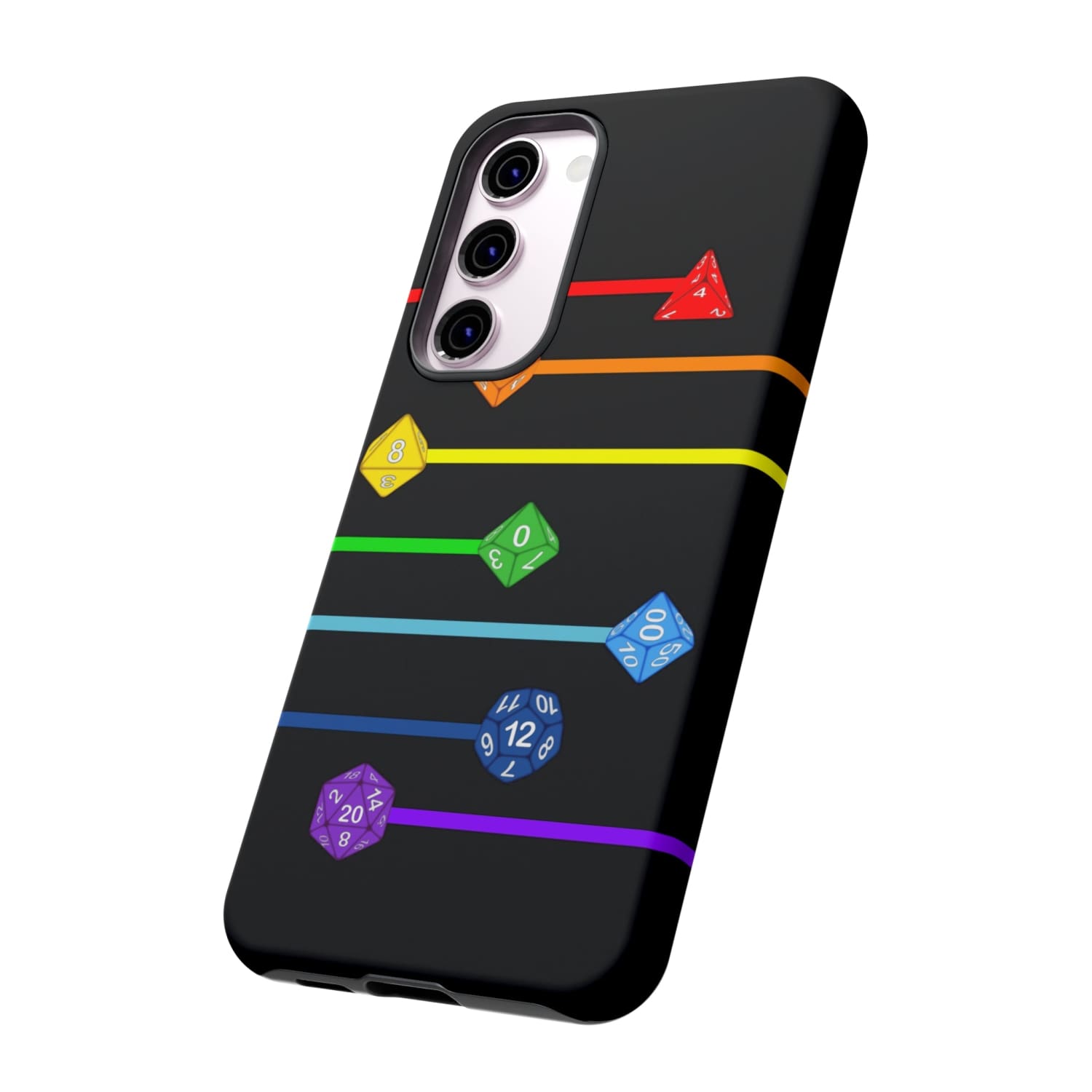 Polyhedral Pride Rainbow Dice PY Tough Phone Case - Phone Case