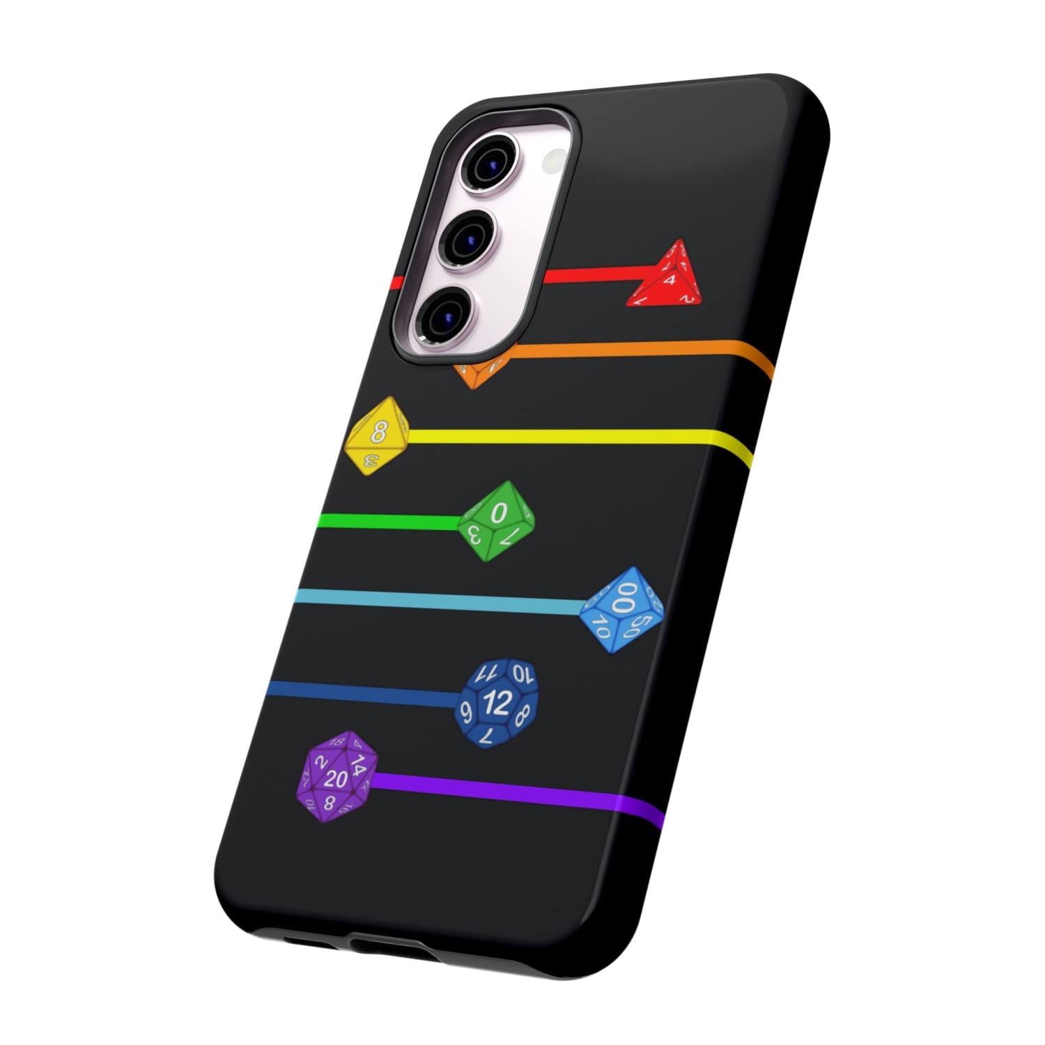 Polyhedral Pride Rainbow Dice PY Tough Phone Case - Phone Case