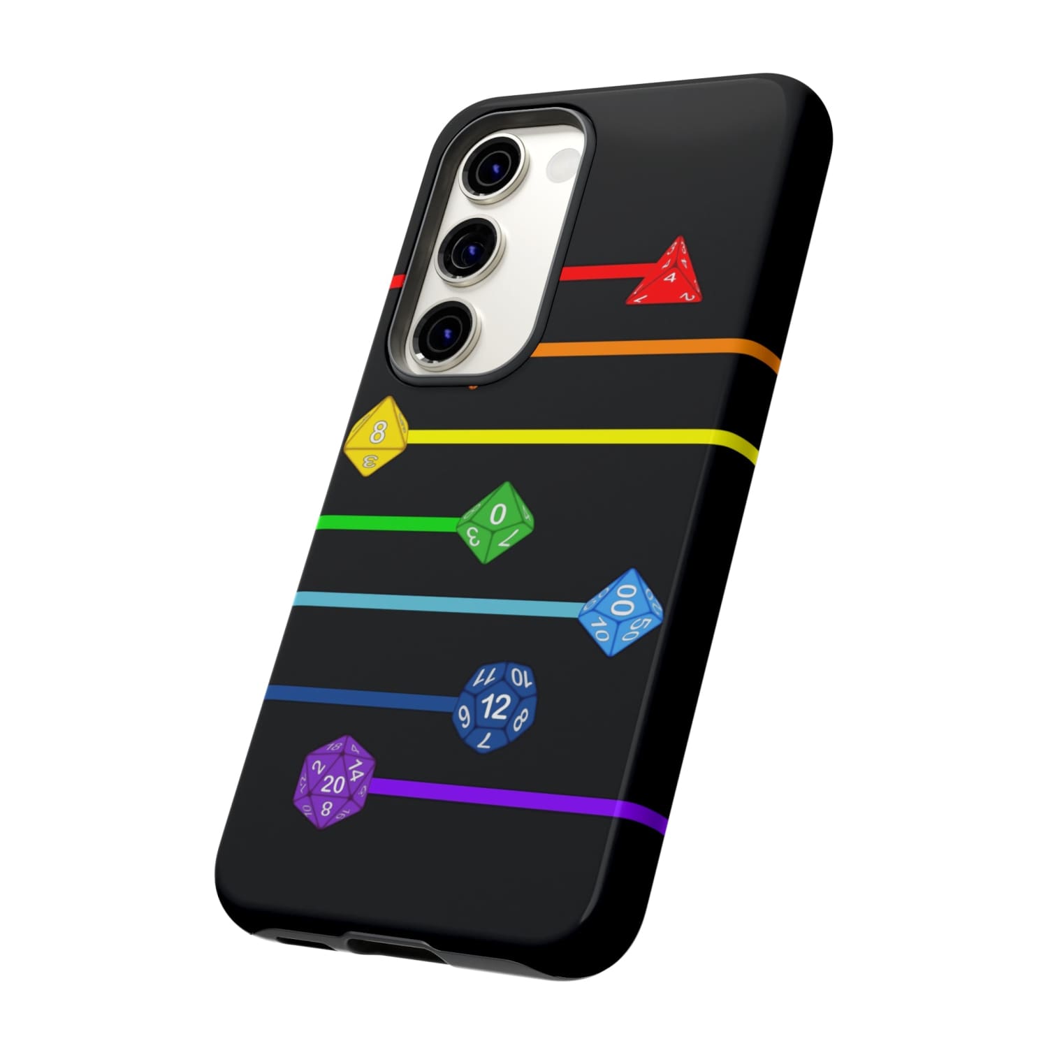 Polyhedral Pride Rainbow Dice PY Tough Phone Case - Phone Case