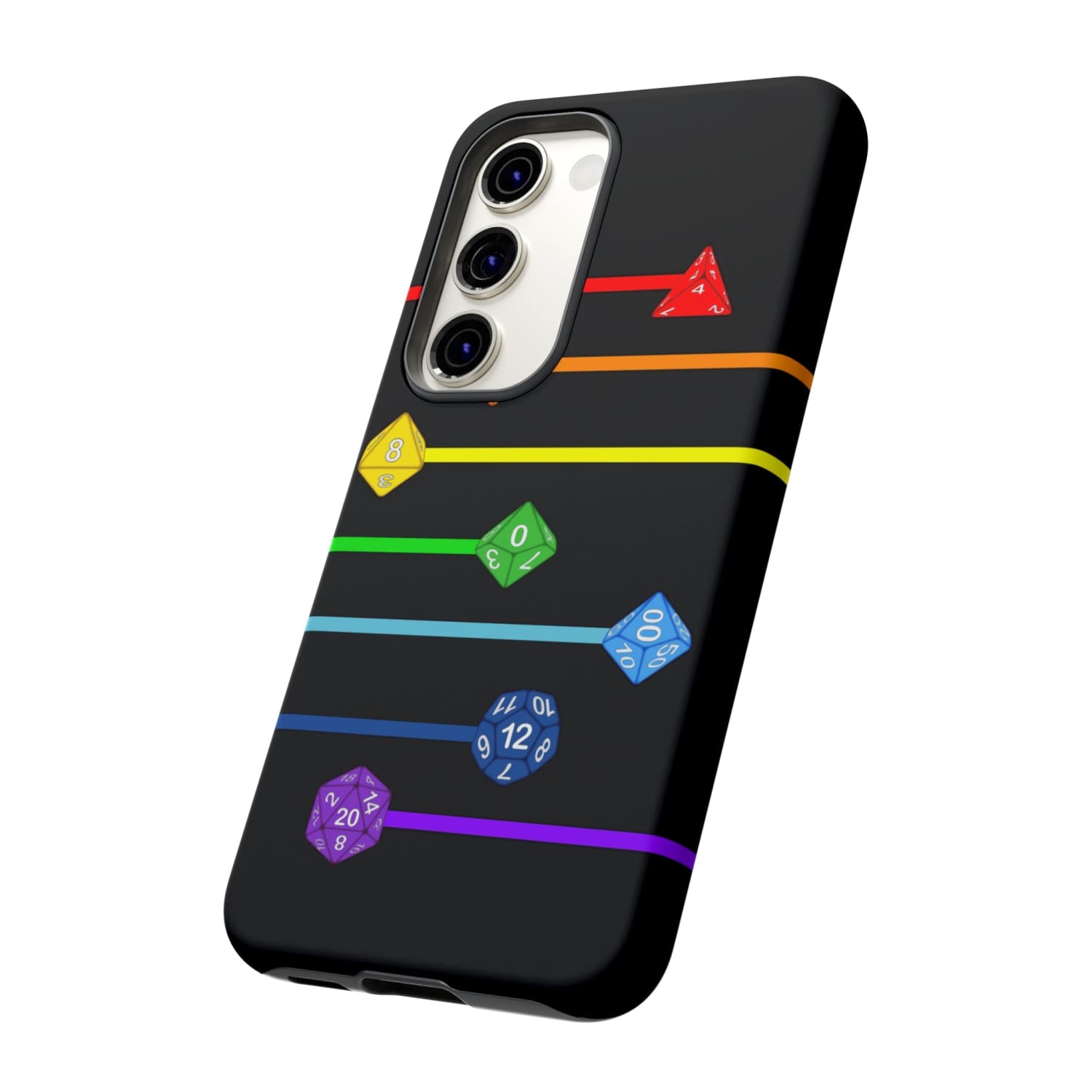 Polyhedral Pride Rainbow Dice PY Tough Phone Case - Phone Case