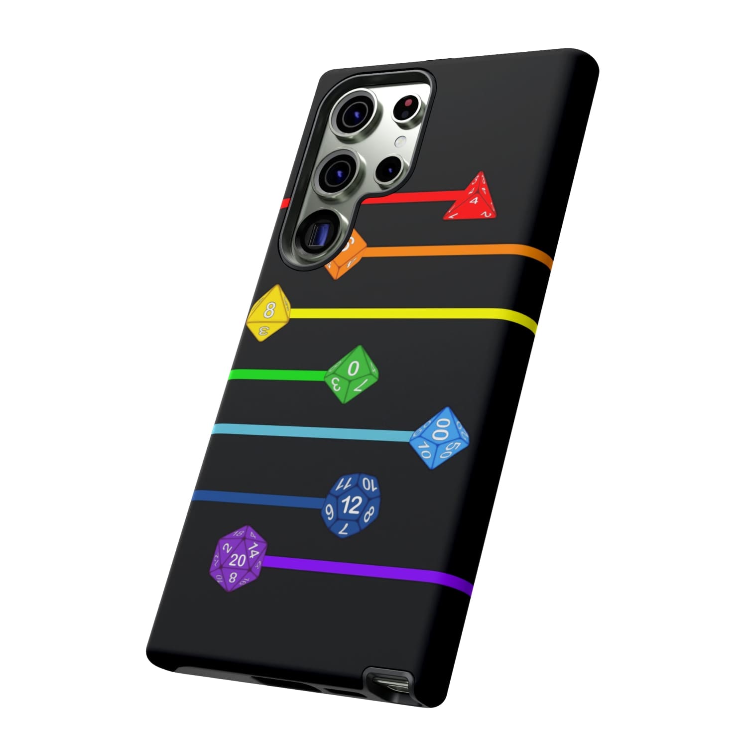 Polyhedral Pride Rainbow Dice PY Tough Phone Case - Phone Case