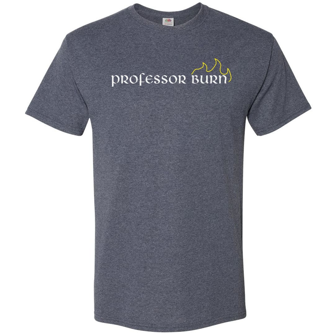 Professor Burn Unisex Classic Tee - Vintage Heather Navy / S