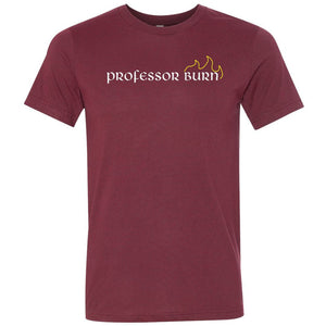 Professor Burn Unisex Premium Tee - Heather Cardinal / XS