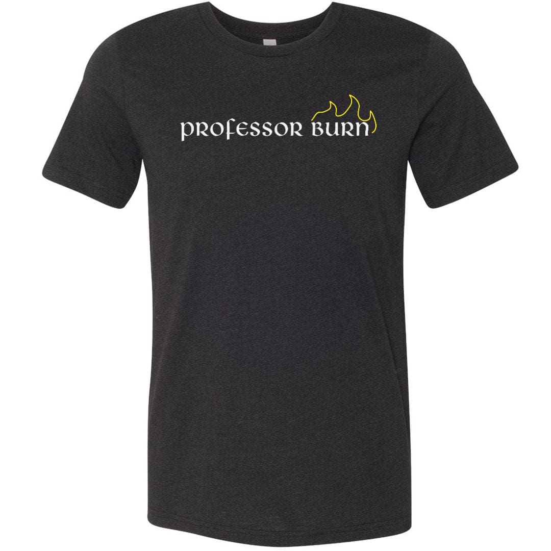 Professor Burn Unisex Premium Tee - Black Heather / XS