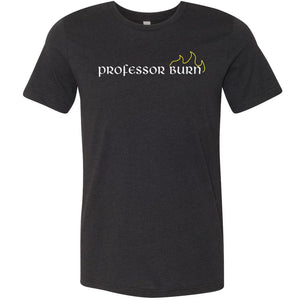 Professor Burn Unisex Premium Tee - Black Heather / XS
