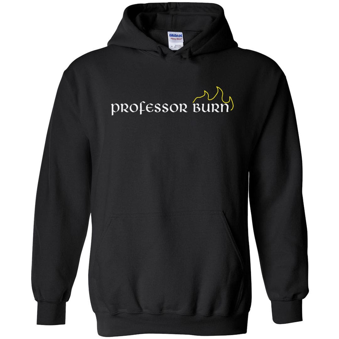 Professor Burn Unisex Pullover Hoodie - Black / S