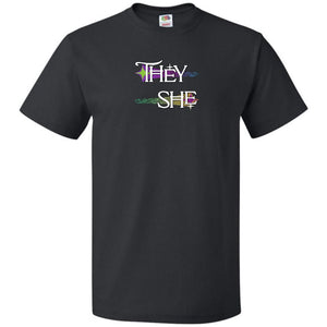 Pronoun Wishing Star They She Unisex Classic Tee - Black / S