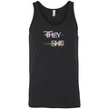 Pronoun Wishing Star They She Unisex Premium Tank - Black / S