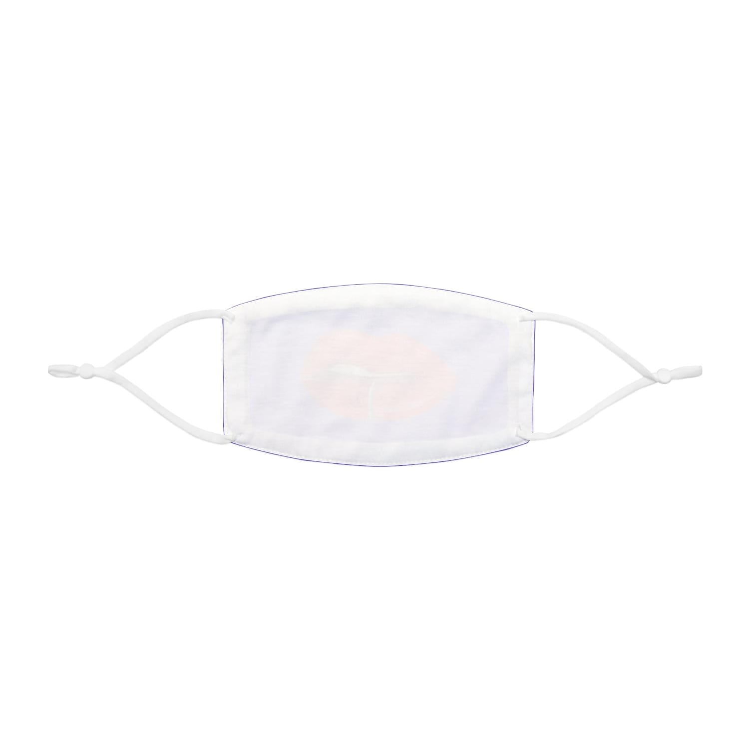 Purple Whuh?? Lips Snug-Fit Fabric Face Mask - 7.3’’ × 4.5’’ - Accessories