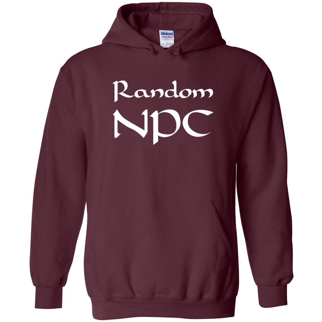 Random NPC Unisex Pullover Hoodie - Maroon / S